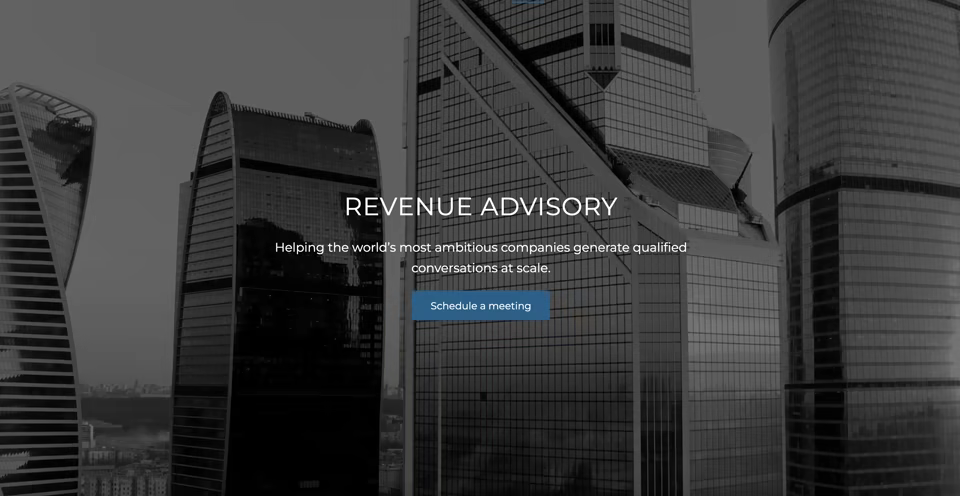 Member-built advisory website homepage