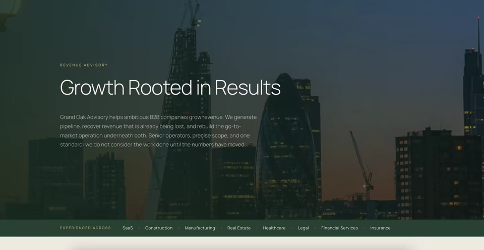 Member-built advisory website homepage