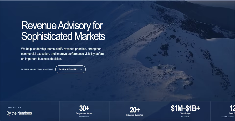 Member-built advisory website homepage